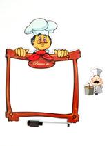 Lousa Magnética para Geladeira Cozinheiro