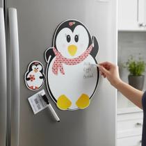 Lousa Magnética Para Geladeira Pinguim Cachecol