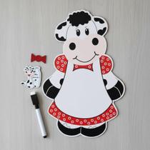 Lousa Magnética para Geladeira Vaquinha Mimosa