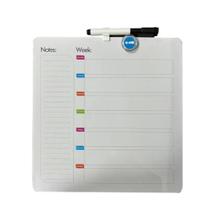 Lousa Magnética Semanal Yeet Planner para Planejamento de Tarefas Recados e Anotações 29CM X 29CM