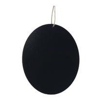 Lousa Memo Blackboard 25 cm Oval com sisal Decorativo - Cortiarte - 3 anos