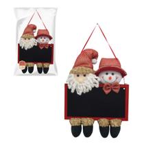 Lousa Papai Noel e Boneco de Neve de Pendurar - enfeite natalino - ZEIN IMPORT