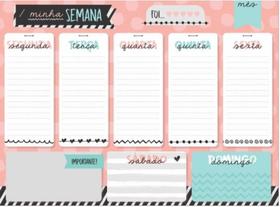 Lousa Planner Geladeira Fixar Recados c/ caneta apagadora Lousa Planner Geladeira Fixar Recados c/ caneta apagadora
