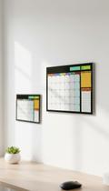 Lousa Planner Semanal E Mensal 40x60cm Com Caneta