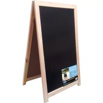 Lousa preta cavalete Gourmet 100x60 Cortiarte Dupla Face