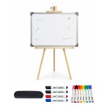 Lousa Quadro 40x60 c/ Tripé 1m Pinus + 12 Canetas + Apagador Lousa Quadro 40x60 c/ Tripé 1m Pinus + 12 Canetas + Apagador
