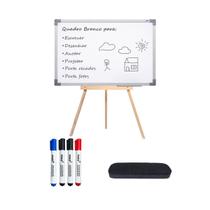 Lousa Quadro Brainstorming Mapa Mental 90x60 Leve Com Tripé 1m Pinus 4 Canetas Apagador Lousa Quadro Brainstorming Mapa Mental 90x60 Leve Com Tripé 1m Pinus 4 Canetas Apagador