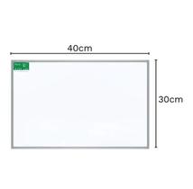 Lousa Quadro Branco 40x30 Moldura Aluminio Souza 5100