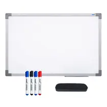 Lousa Quadro Branco 90x60 com Apagador + 4 Canetas