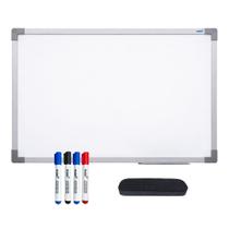 Lousa Quadro Branco 90x60 para Anotações, Recados e Planejamento com Apagador e 4 Canetas Lousa Quadro Branco 90x60 para Anotações, Recados e Planejamento com Apagador e 4 Canetas