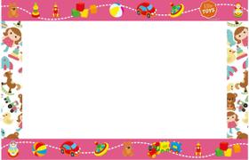 Lousa Quadro Branco em PVC Infantil 62x40 cm Rosa - Fama Adesivos