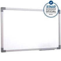 Lousa Quadro Branco Moldura De Aluminio 60x40 Cm Stalo