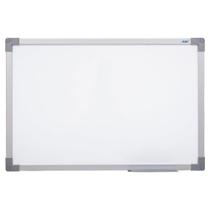 Lousa Quadro Branco Soft Moldura MDF c/ Kit Instalação Porta Caneta 70 x 50cm Acabamento Excepcional - Stalo