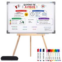Lousa Quadro Branco UV Multiuso Para Planos Projetos Home Office Anotações 40x60cm Com Tripé 1m 12 Canetas Lousa Quadro Branco UV Multiuso Para Planos Projetos Home Office Anotações 40x60cm Com Tripé 1m 12 Canetas