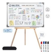 Lousa Quadro Branco UV Premium Para Brainstorming Mapa Mental Corporativo 90x60cm Com Tripé 1m 4 Canetas Lousa Quadro Branco UV Premium Para Brainstorming Mapa Mental Corporativo 90x60cm Com Tripé 1m 4 Canetas