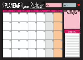 Lousa Quadro De Aviso Planejamento Semanal 40x29cm. Acompanha Caneta Lousa Quadro De Aviso Planejamento Semanal 40x29cm. Acompanha Caneta