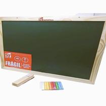 Lousa Quadro Escolar 70x50 com apagador e giz