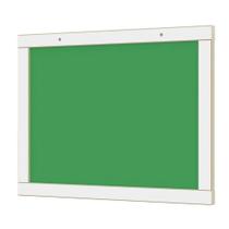 Lousa quadro escolar verde liso madeira mdf 30x40cm para recados estudo junges