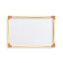 Lousa quadro magnético branco 40 x 60 escolar madeira