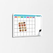 Lousa Quadro Planner De Planejamento Mensal 12 Imãs e 2 Canetas Lousa Quadro Planner De Planejamento Mensal 12 Imãs e 2 Canetas