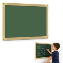 Lousa quadro verde grande infantil mural parede restaurante escola 60x40cm madeira multiuso estudos recado escolinha avi Lousa quadro verde grande infantil mural parede restaurante escola 60x40cm madeira multiuso estudos recado escolinha avi
