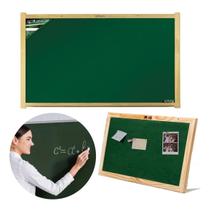 Lousa Quadro Verde Liso Madeira 70x50cm Quadro Negro - Souza