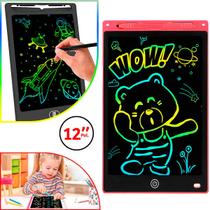 Lousa Tablet Infantil Colorida Grande 12 Pol Com Canetinha - HJJ