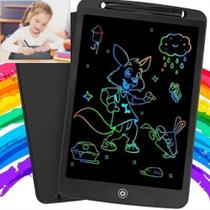 Lousa Tablet Mágica Digital Infantil Grande 12 Polegadas Desenhar e Escrever Colorido