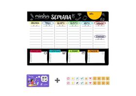 Lousa Temática Semanal - To Do List + 20 Imãs + Tecnologia