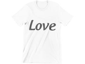Love Camisa Camiseta Dia Dos Namorados Casal Branca