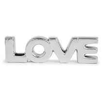 Love em Cerâmica 6x21x3cm Prata - Mart