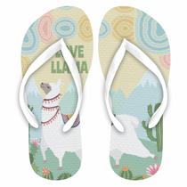 Love Llama Chinelo lhama. Presente criativo infantil menina baby