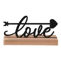 Love Palavra De Mesa Em Mdf Com Base Madeira Love Palavra De Mesa Em Mdf Com Base Madeira