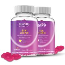 Love UP Gum Vitamin - 2 Potes com 60 unidades cada