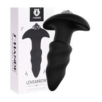 LoveArrow S-Hande Plug Anal com Vibração Silicone Extra Macio À Prova de Água 10cm