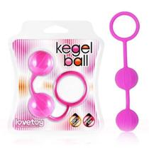 Lovetoy Kegel Ball - Bolas com Peso para Pompoar em Silicone Soft Touch Cor: Rosa