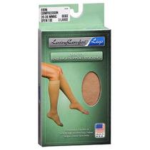 Loving Comfort Knee High Support Stockings Firm Beige Open Toe Extra Large 1 Par by Scott Specialties