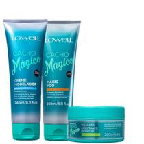 Lowell Cacho Magico Shampoo 240ml Creme Modelador 240ml e Mascara 240g