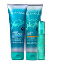 Lowell Cacho Magico Shampoo 240ml Creme Modelador 240ml e Oil Umectante 60ml