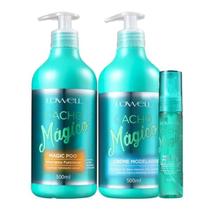 Lowell Cacho Magico Shampoo 500ml Creme Modelador 500ml e Oleo 60ml