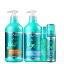 Lowell Cacho Magico Shampoo 500ml Creme Modelador 500ml Oleo 60ml e Fluido 200ml