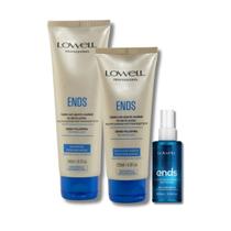 Lowell Ends Regeneracao Kit Shampoo 240ml Mascara 200ml Leave in 100ml