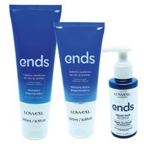 Lowell Ends Regenerador Shampoo Mascara e Booster Mask