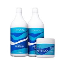 Lowell Extrato de Mirtilo Shampoo 1000ml + Condicionador 1000ml + Máscara 450g Lowell Extrato de Mirtilo Shampoo 1000ml + Condicionador 1000ml + Máscara 450g