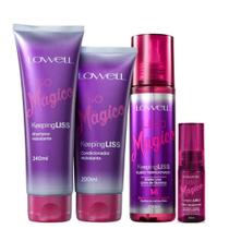 Lowell Kit Liso Mágico Completo Com 4 Produtos