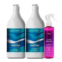 Lowell Liso Mágico Fluído Liss Mirtilo Kit Lovel