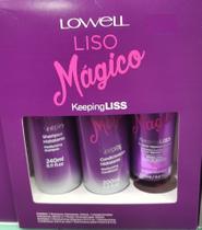 Lowell Liso Mágico Kit - Shampoo + Condicionador + Fluído Termoativado