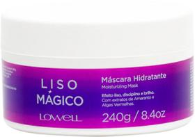 Lowell Liso Mágico Máscara Hidratante Efeito Liso Perfeito Cabelos Alinhados Selados Anti Frizz Combate As Pontas Duplas