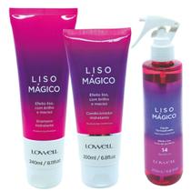 Lowell Liso Magico Shampoo, Condicionador e Fluido 200ml Lowell Liso Magico Shampoo, Condicionador e Fluido 200ml