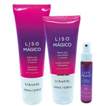 Lowell Liso Magico Shampoo, Condicionador e Fluido 60ml Lowell Liso Magico Shampoo, Condicionador e Fluido 60ml
